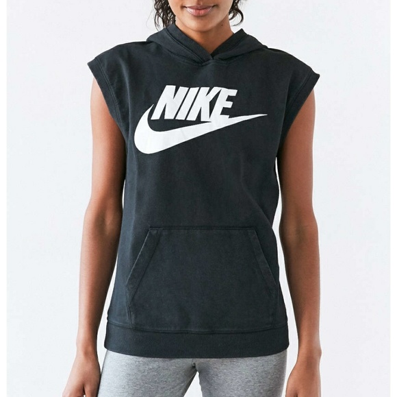 Nike Solstice Sleeveless Hoodie Sweatshirt - Picture 2 of 8